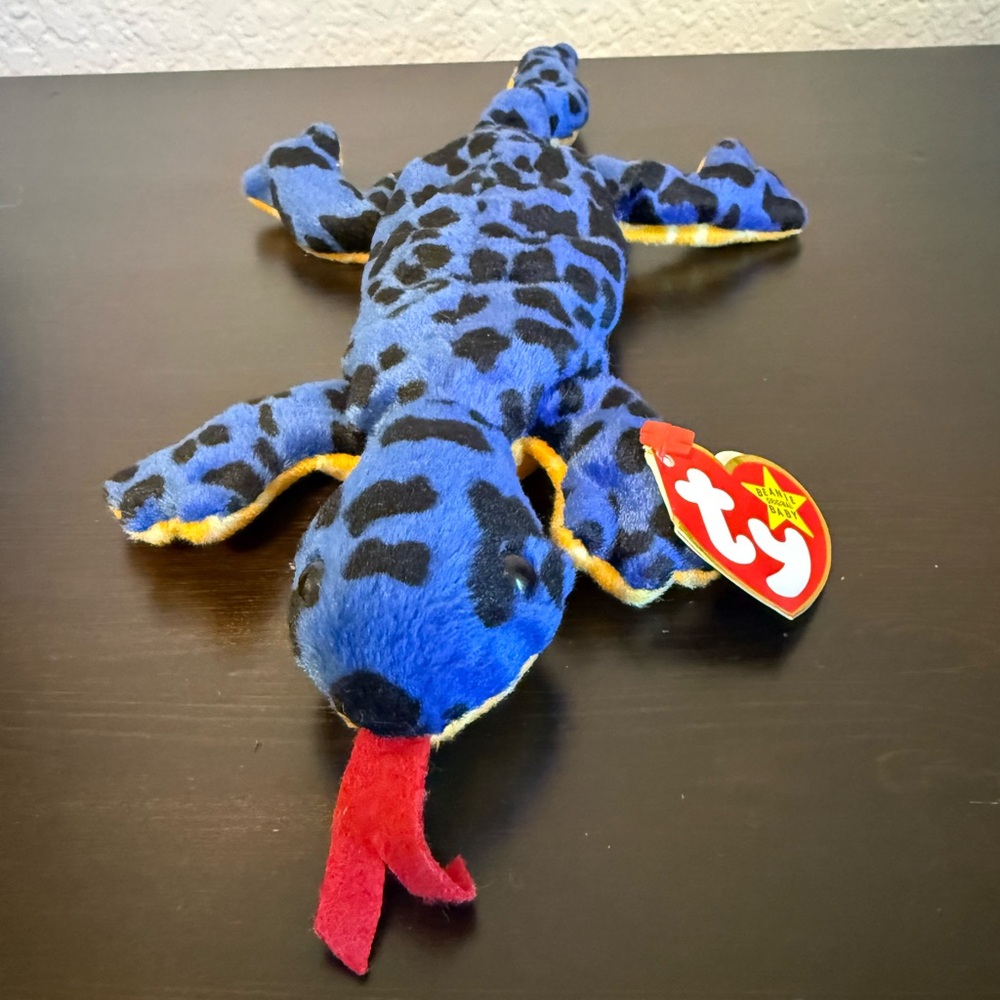Ty Beanie Baby Spotted Lizard Plush (Lizzy)